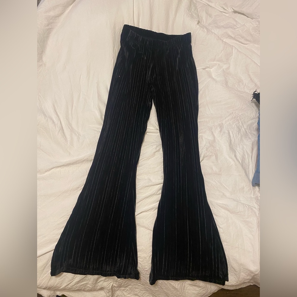 Velvet flare pants